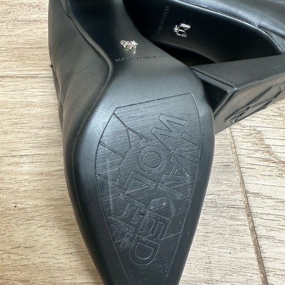 NWT Naked Wolfe Vapor Pointed Toe Mid Calf 
 Black Boots - Picture 7 of 14